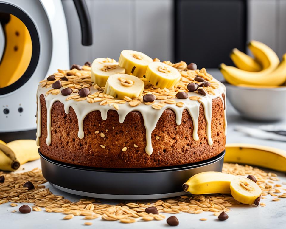 bolo de banana com aveia na airfryer